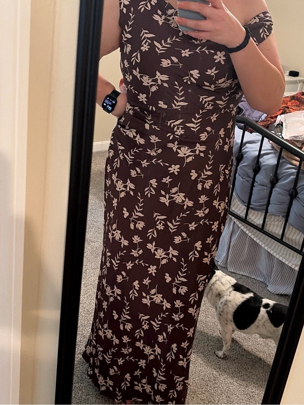 Petal and pup off shoulder Floral Maxi Dress with Cowl Neck - Picture 3 of 3